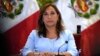La presidenta peruana, Dina Boluarte, da una conferencia de prensa en el palacio de gobierno en Lima, Perú, el viernes 10 de febrero de 2023. 