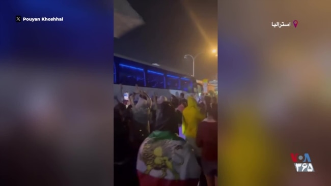 حمایت ایرانیان مقیم استرالیا از زنان ملی‌پوشی که سرود «جمهوری اسلامی» را نخواندند