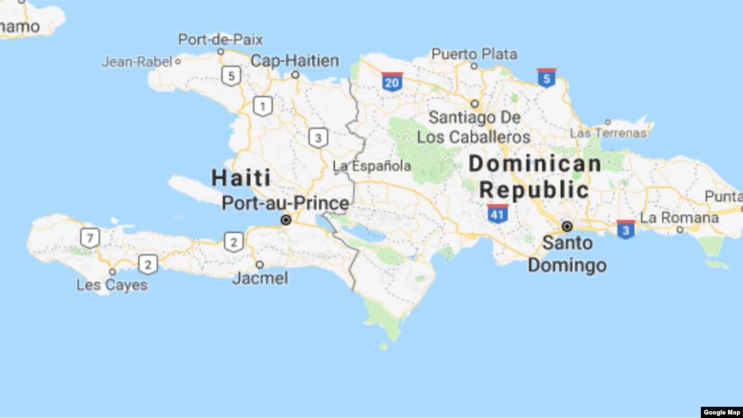 Peta Haiti. (Foto: Google Map)