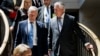 Secretary of State Rex Tillerson, right, and Defense Secretary Jim Mattis arrive on Capitol Hill in Washington, Aug. 2, 2017, to brief the Senate Foreign Relations Committee behind closed doors regarding the administration's perspective on the authorizations for the use of military force.