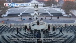 VOA60 America - Trump’s inauguration swearing-in to be moved indoors due to cold 