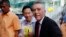 FILE - U.S. Ambassador to the Philippines Philip Goldberg, right, arrives for a forum, Feb. 3, 2016 at suburban Quezon city, northeast of Manila, Philippines. 
