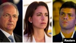 Ledezma, Machado y López serán candidatos a diputados por la coalición opositora venezolana.