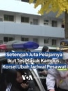 Setengah Juta Pelajarnya Ikut Tes Masuk Kampus, Korsel Ubah Jadwal Pesawat