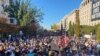 Cientos toman las calles de Washington D.C. para celebrar el resultado electoral de EE.UU. 