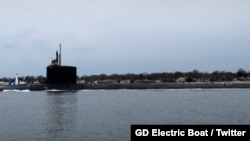 미국의 최신 버지니아급 핵잠수함인 버몬트함. 사진 출처: GD Electric Boat / Twitter.
