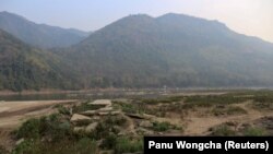 FILE - A general view of the future site of the Luang Prabang dam is seen on the Mekong River in Laos, February 5, 2020. (REUTERS/Panu Wongcha-um/File Photo)