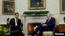 U.S. President Biden and Dutch Prime Minister Mark Rutte meet at the White House