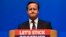 Thủ tướng Anh David Cameron phát biểu tại Aberdeen, Scotland, 15/9/2014.