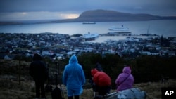 FILE - Tiny Faroe Islands, located midway between Scotland and Iceland, are seen in a March 20, 2015, photo.