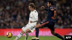 Dan wasan kungiyar Real Madrid Luka Modric