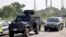 An armored car carrying Mohammad Safdar, son-in-law of former prime minister Nawaz Sharif, arrives to a court in Islamabad, July 9, 2018.