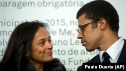 Isabel Dos Santos na molongani wa Sindika Dokolo na Porto, Portugal, 5 mars 2015