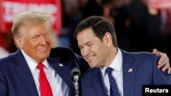 Donald Trump i Marco Rubio tokom predsjedničke kampanje u Sjevernoj Karolini, 4. novembar 2024.