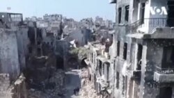 Разрушенные города Алеппо и Дарайа