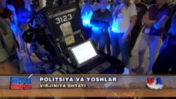 Politsiya ishini o'rganayotgan qizlar