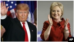 Republican presidential candidate Donald Trump and Democratic presidential candidate Hillary Clinton.