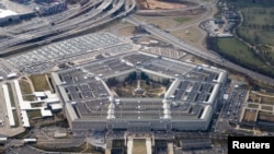 Kantor Pentagon atau Departemen Pertahanan AS di Washington, tampak dari udara, 3 Maret 2022. (Foto: Joshua Roberts/Reuters)