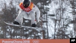 Shaun White, of the United States, rides during the men's snowboard halfpipe at the Phoenix Snow Park at he Pyeongchang 2018 Winter Olympic Games in South Korea, Tuesday, Feb. 13, 2018.