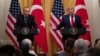 President Donald Trump speaks during a news conference with Turkish President Recep Tayyip Erdogan in the East Room of the White House, Wednesday, Nov. 13, 2019, in Washington. (AP Photo/ Evan Vucci)