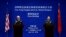 U.S. Joint Chiefs Chairman Gen. Martin Dempsey, left, speaks alongside Chinese counterpart Gen. Fang Fenghui, Bayi Building, Beijing, April 22, 2013.