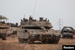نیروهای اسرائیلی در نزدیکی‌ غزه