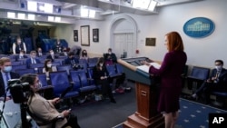 Пресс-брифинг Джен Псаки в Белом доме (архивное фото AP / Patrick Semansky)