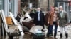 King Philippe and Queen Mathilde of Belgium visit an area affected by floods, following heavy rainfalls, in Pepinster, Belgium, July 16, 2021.