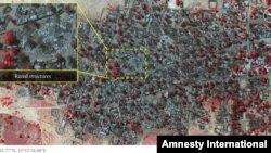 Des images de satellite montrent que le groupe islamiste Boko Haram a rasé des villages au Nord du Nihgeria le 14 janvier 2015.