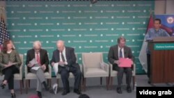 Baskara T. Wardaya, S.J., Ph.D., saat menjadi salah satu pembicara di Hudson Institute, Washington D.C.,9 Juli 2019. (Foto: videograb/Hudson Institute)