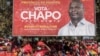 Apoiantes de Daniel Chapo, candidato presidencial do partido no poder em Moçambique, Frelimo