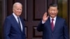 ARCHIVO - El presidente Joe Biden (izq) junto al presidente chino, Xi Jinping, en Woodside, California, el 15 de noviembre de 2023. Ambos mandatarios se reúnen en Lima este sábado 16 de noviembre para su encuentro final antes de que Biden deje la Casa Blanca en enero de 2025.