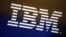 FILE - The logo of IBM is seen on a computer screen in Los Angeles, April 22, 2016. 