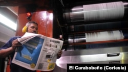 El Carabobeño tiene los días contados porque el gobierno no le da acceso al papel para imprimir.