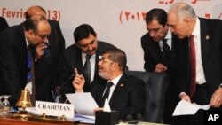 KTT OKI mendukung proposal Presiden Mesir Mohamed Morsi bagi sebuah dialog untuk mengakhiri perang saudara di Suriah (7/2).