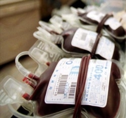 FILE - Bags of blood plasma donated by South Koreans.