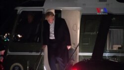 El presidente Trump de regreso en la Casa Blanca