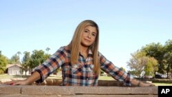 Sheida Assar in Chandler, Ariz., Oct. 15, 2019. Assar said she was expelled from GateWay Community College in Phoenix last month for violating the school’s drug policy. She tested positive for marijuana, which she uses to treat chronic pain.