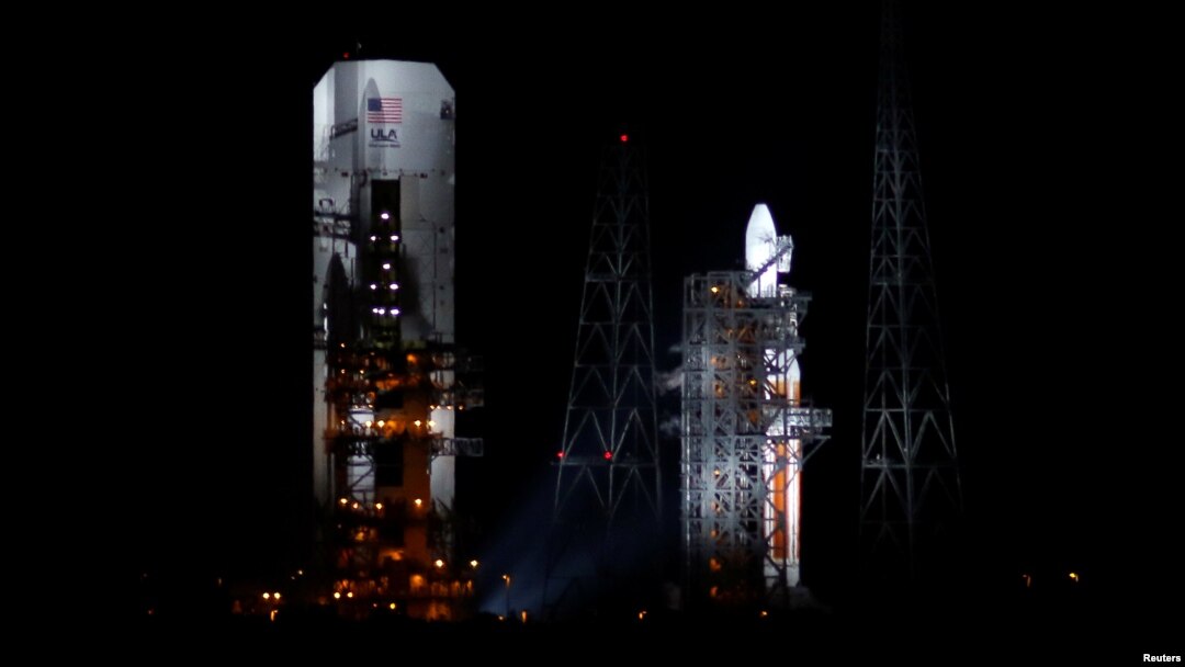 Parker Solar Probe milik NASA di loksi peluncuran pesawat antariksa, Kennedy Space Center, Cape Canaveral, Florida, Amerika Serikat, 11 Agustus 2018.