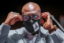 Philonise Floyd, a brother of George Floyd, arrives to testify before a House Judiciary Committee hearing on proposed changes to police practices and accountability on Capitol Hill, June 10, 2020, in Washington.