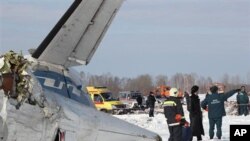 Pesawat penunpang Rusia ATR-72 jatuh di Tyumen, Siberia (2/4). Sedikitnya 31 orang tewas dan 12 orang yang selamat sedang dalam kondisi kritis.