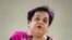 FILE - Minister for Human Rights of Pakistan Shireen Mazari delivers a speech at the UN Human Rights Council's main annual session on Feb. 25, 2020 in Geneva.