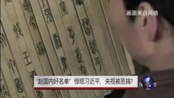 焦点对话：“赵国内奸名单”惊现习近平，央视被恶搞？