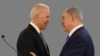 Joe Biden quando era vice presidente de Barack Obama com primeiro ministro israelita Benjamin Netanyauh