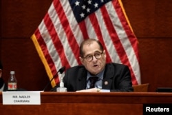 FILE - House Judiciary Committee Chairman Jerrold Nadler, D-N.Y., speaks during a meeting in Washington, June 24, 2020.