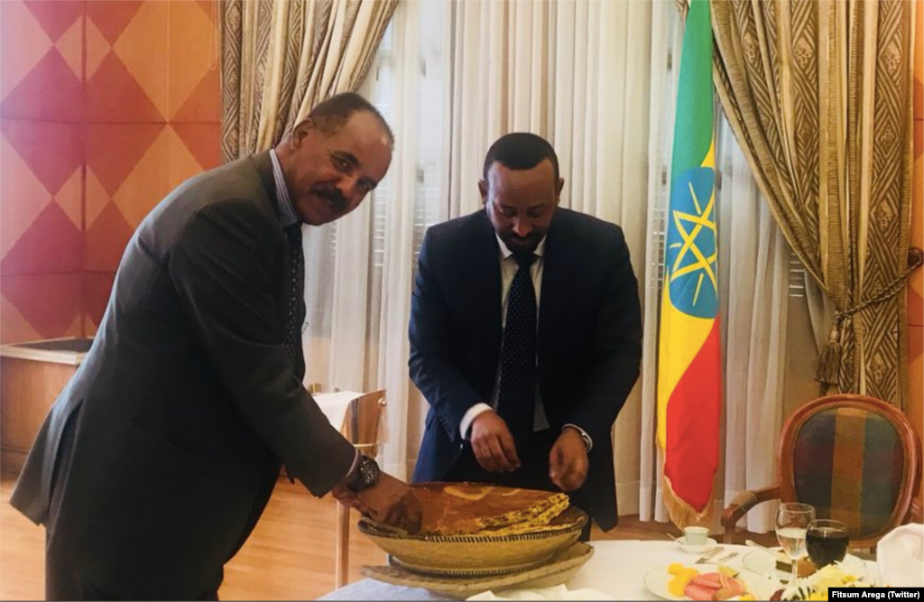 ስነ-ስርዓት ምቕባል ቀ/ሚ ኢትዮጵያ ዶ/ር ኣብይ ኣሕመድን ጉጅለኡን