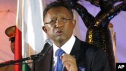 Hery Rajaonarimampianina , président du Madagascar