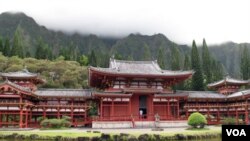 仿造日本京都古庙的夏威夷平等院