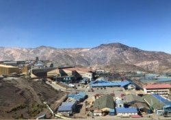 FILE - The Codelco El Teniente copper mine, the world's largest underground copper mine, is shown near Machali, Chile, April 11, 2019.