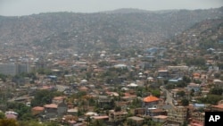 FILE - View of Freetown, Sierra Leone, April 28, 2024. A Sierra Leonean military court sentenced 24 soldiers to prison on Aug. 9, 2024, for their roles in last year's attempted coup.